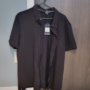 Ben Sherman Original Black Button Up Shirt, Short Sleeve, XL, NWT
